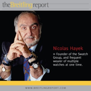 Nicolas Hayek - wearer of multiple watches at once.